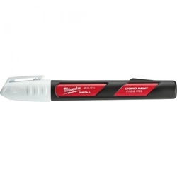 Marker with paint, white, Milwaukee 48223711