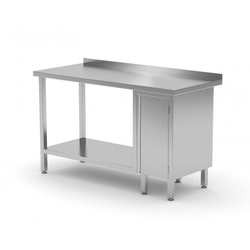 Wall table, cabinet with hinged door and shelf - cabinet on the right 1800 x 700 x 850 mm POLGAST 126187-P 126187-P