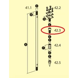 Cabeza de pica de tierra Elko-Bis 16mm galvanizada 42.3 OC