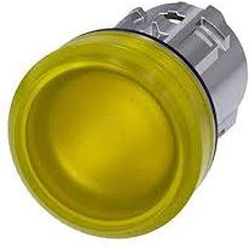 Cabezal de lámpara de señalización Siemens 22mm amarillo (3SU1051-6AA30-0AA0)