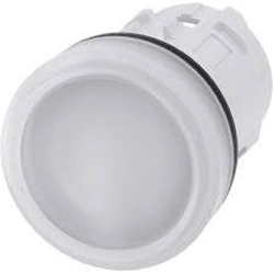 Cabezal de lámpara de señalización Siemens 22mm plástico blanco (3SU1001-6AA60-0AA0)