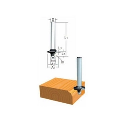 Cabezal fresador Makita 4,8 x 22,2 x 8 mm | cortador de perfil