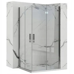 Cabina de ducha doble Rea Molier Chrome 80x80