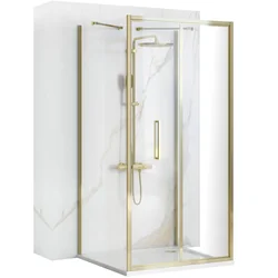 Cabine de douche murale Rapid Fold Gold