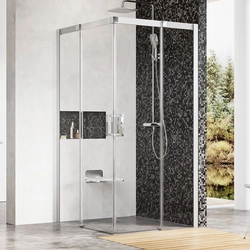 Cabine de douche Ravak Matrix, MSRV4-90/90, satin+Transparent