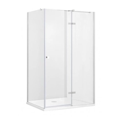 Cabine de douche rectangulaire Besco Pixa 100x80 droite - REMISE supplémentaire 5% avec le code BESCO5