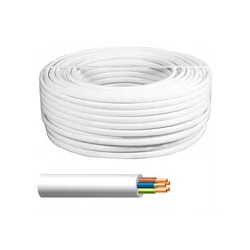 Cable de alimentación YDY żo 5x2,5 blanco