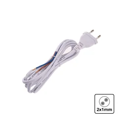 Cable flexo T-LED 2m 2x1mm2 Variante: Blanco