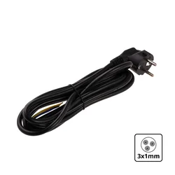 Cable flexo T-LED 3m 3x1mm2 Variante: Negro