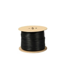 Cable RG 59 cobre coaxial 100% con fuente de alimentación 2x0.75 mm carrete 305 m