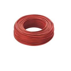 Cable solar 4mm rollo de cobre 200m rojo