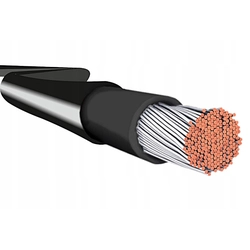 CABLE SOLAR CABLE NEGRO 4mm 1m