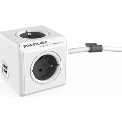 Cable USB extendido PowerCube 1,5m gris (2402GY/FREUPC)