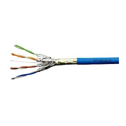 Cabo Schrack F/FTP Cat.6a, HSKP423HA5, 4x2xAWG23/1,500MHz, LS0H-3,Dca, azul