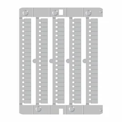 CABUR - Anslutningsmärkning "Neutral", 8x5,1 mm (100 st), CNU/8/51; 5 st./packa