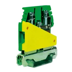 CABUR - Csavaros csatlakozás 6 mm², védő PE, zöld-sárga, TE.6/O; 45 db./ csomag