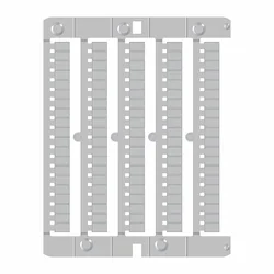 CABUR - Savienotāju marķējums "Neitrāls", 8x5,1 mm (100 gab.), CNU/8/51; 5 gab./ komplekts