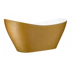 Cada de baie de sine stătătoare Besco Viya Glam 170 auriu + clic-clac crom - Suplimentar 5% reducere pentru codul BESCO5