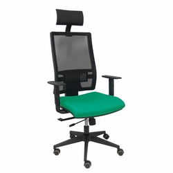 Cadeira de escritório com apoio de cabeça P&amp;C B10CRPC Verde Esmeralda