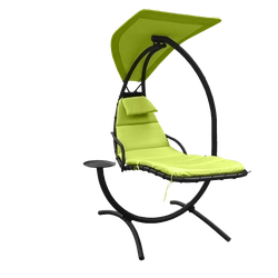 Cadeira suspensa com apoio e sombrinha