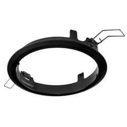 Cadre d'encastrement LED rond Starlet, noir