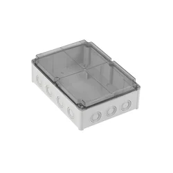 Caixa de distribuição de caixa ABS 290x210x90 transparente mm IP67