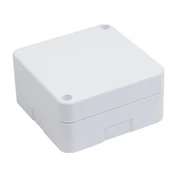 Caja de conexiones cuadrada 100x100x50 mm para montar cámaras de vigilancia, blanca