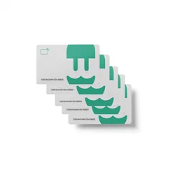 Caja de pared | Paquete de tarjetas RFID | RFID-10 | Blanco
