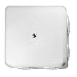 caja de superficie IP56 400V pon56-80x80 blanco sin inserto