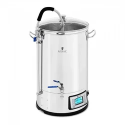 Чайник - 30 L - 2500 W - 25-100°C - нержавіюча сталь - РК-дисплей - таймер ROYAL CATERING 10011963 RCBM-30CF