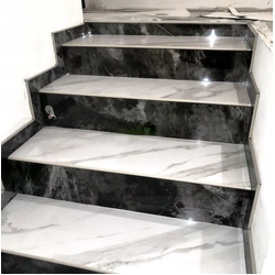 CALACATTA stair tiles 120x30 HIGH GLOSS