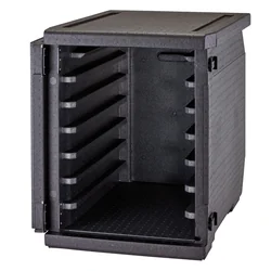 CAM GOBOX thermisch isolierter Behälter mit Frontlader, für 600x400 mm-Tabletts, mit 6 integrierten Führungen, 126 l, mit wym.770x540x6