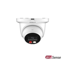 Cámara de vigilancia IP, lente 4MP, 2.8mm, IR 30m, micrófono, PoE, domo IP67,, WizSense - Dahua - IPC-HDW2449TM-S-IL-0280B