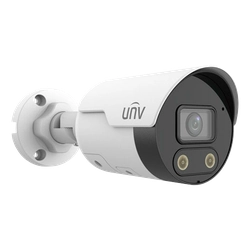 Cámara IP 4MP, Luz blanca y Smart IR 30M, Lente 2.8mm, Audio bidireccional, IP67, PoE - UNV IPC2124LE-ADF28KMC-WL