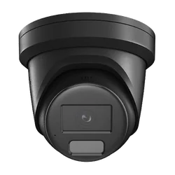 Caméra de surveillance IP, objectif 4MP, 2.8mm, IR 40m, WL 40m, Deep Learning, ColorVu, Dual LightMic, PoE, Noir - Hikvision DS-2CD2347G2H-LIU-BLACK-2.8mm