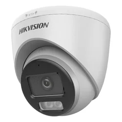 Câmera de vigilância Dual Light 5MP lente 2.8mm IR 40m WL 40m ColorVu - Hikvision - DS-2CE72KF0T-LFS-2.8mm