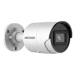 Câmera de vigilância IP 8MP IR 40m lente 2.8mm Microfone PoE AcuSense - Hikvision - DS-2CD2083G2-IU-2.8mm