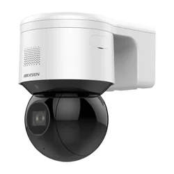 Câmera de vigilância IP PTZ, 4MP, DarkFighter, IR50m, WL 6m, Áudio, Alarme, PoE - Hikvision - DS-2DE3A404IWG-E