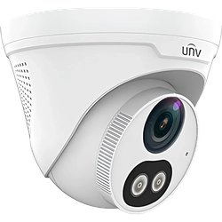 Caméra IP 2MP, Lumière blanche et objectif Smart IR 30M, 2.8mm, Microphone et haut-parleur intégrés - UNV IPC3612LE-ADF28KC-WL