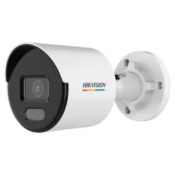 Câmera IP 5MP Hikvision ColorVu, slot para cartão SD, PoE, IR 30m, Luz branca 30m, Microfone, lente 2.8mm - DS-2CD1057G0-LUF(2.8mm)(C)