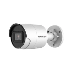 Câmera IP 6MP, lente 2.8mm, IR 40m, Mic.PoE AcuSense - HIKVISION DS-2CD2063G2-IU-2.8mm