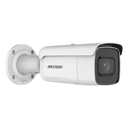 Câmera IP AcuSense, resolução 6 MP, lente IR 2.8-12mm, 60m, cartão SD, IK10 - HIKVISION DS-2CD2663G2-IZS(2.8-12mm)