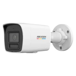 Câmera IP, lente 2MP, 2.8mm, IR 30m, WL 30m, Microfone, PoE ColorVu, luz dupla - HIKVISION DS-2CD1027G2H-LIU-2.8mm