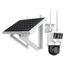 Camera PT IP, 4MP, 4G, 2.8mm, IR 30m, Audio, PIR+Radar, Panou solar, Acumulator - Hikvision DS-2DE2C400IWG-K-4G-C05S10-2.8mm