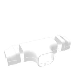 Camiseta para canal de tubo acondicionador Tecnosystemi, New-Line DT72-EXC blanco
