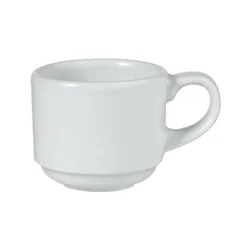 Cana stivuitoare pentru cafea si ceai Profil alb 200 ml