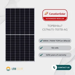 Canadian Solar 700W TOPCon bifacciale