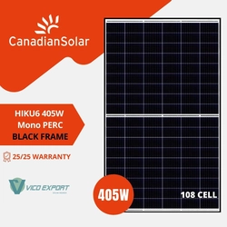 Canadian Solar CS6R-405MS - BF // Canadian Solar 405W Black Frame saules panelis (25 GADU PRODUKTA GARANTIJA + 25 GADU DARBĪBAS GARANTIJA)