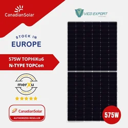 Canadian Solar CS6W-575T // Canadian Solar 575W Panel solar // Células TOPCon 144