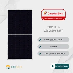 Canadien 585W TopCon, acheter des panneaux solaires en Europe